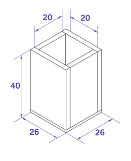 20mm Quartz Dye Cell